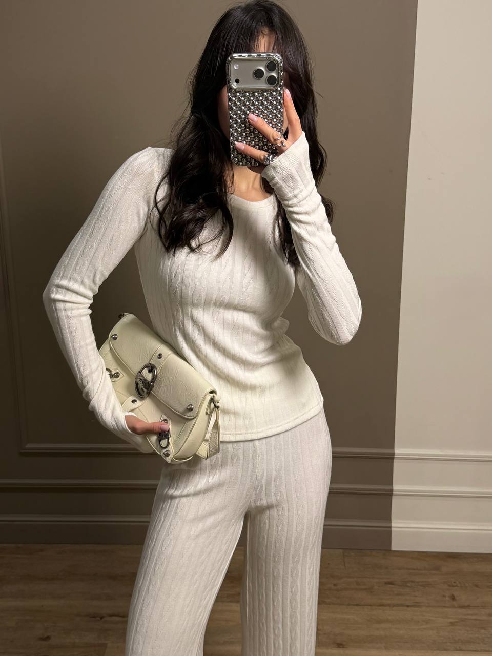 Костюм лонг з вирізами для пальця штани до низу кльош ангора косичка 151 купити photo 2026 03 01 21 24 33