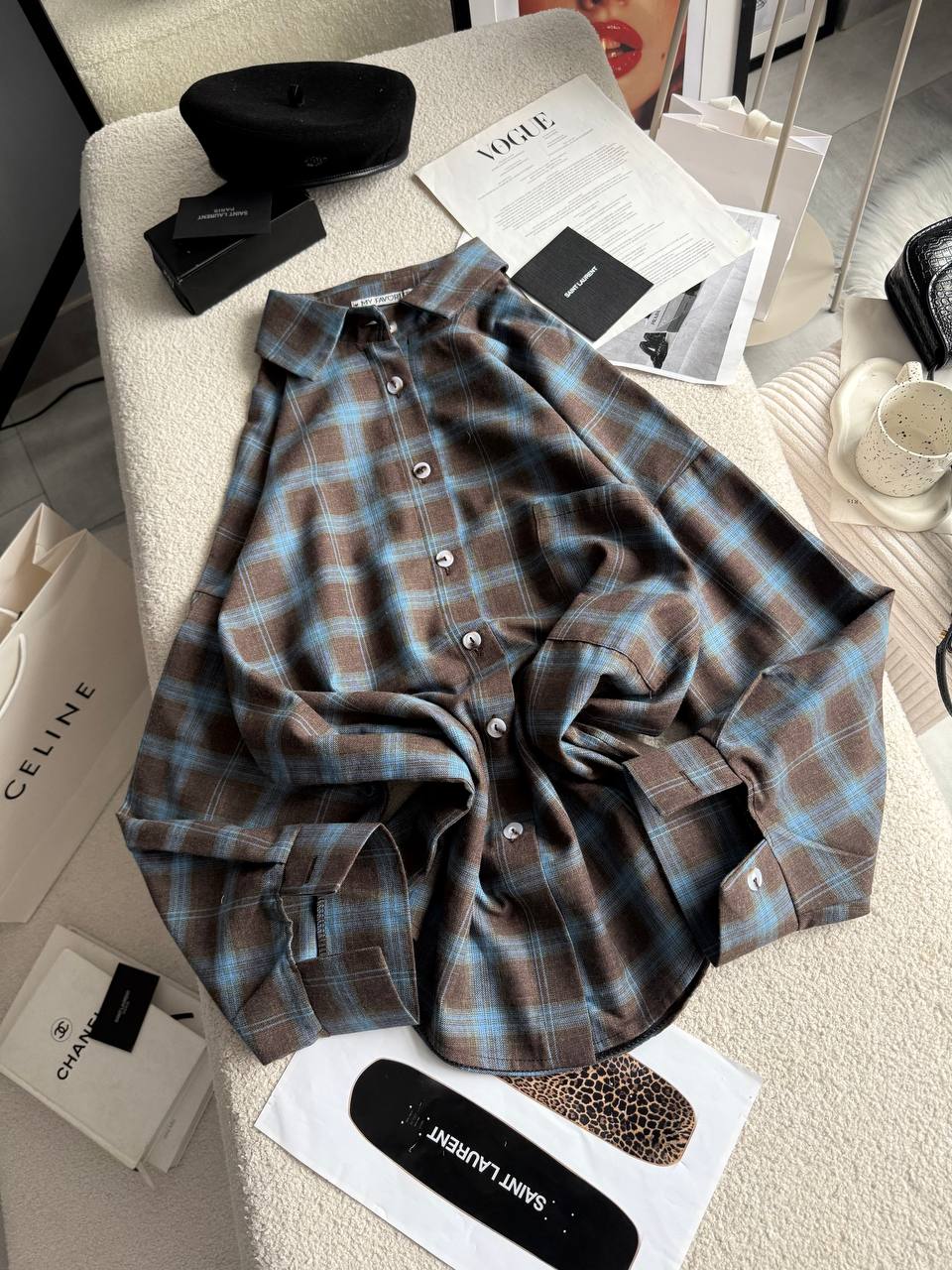 Батальна оверсайз сорочка в клітинку фланель 431 купити photo 2026 03 02 11 30 25