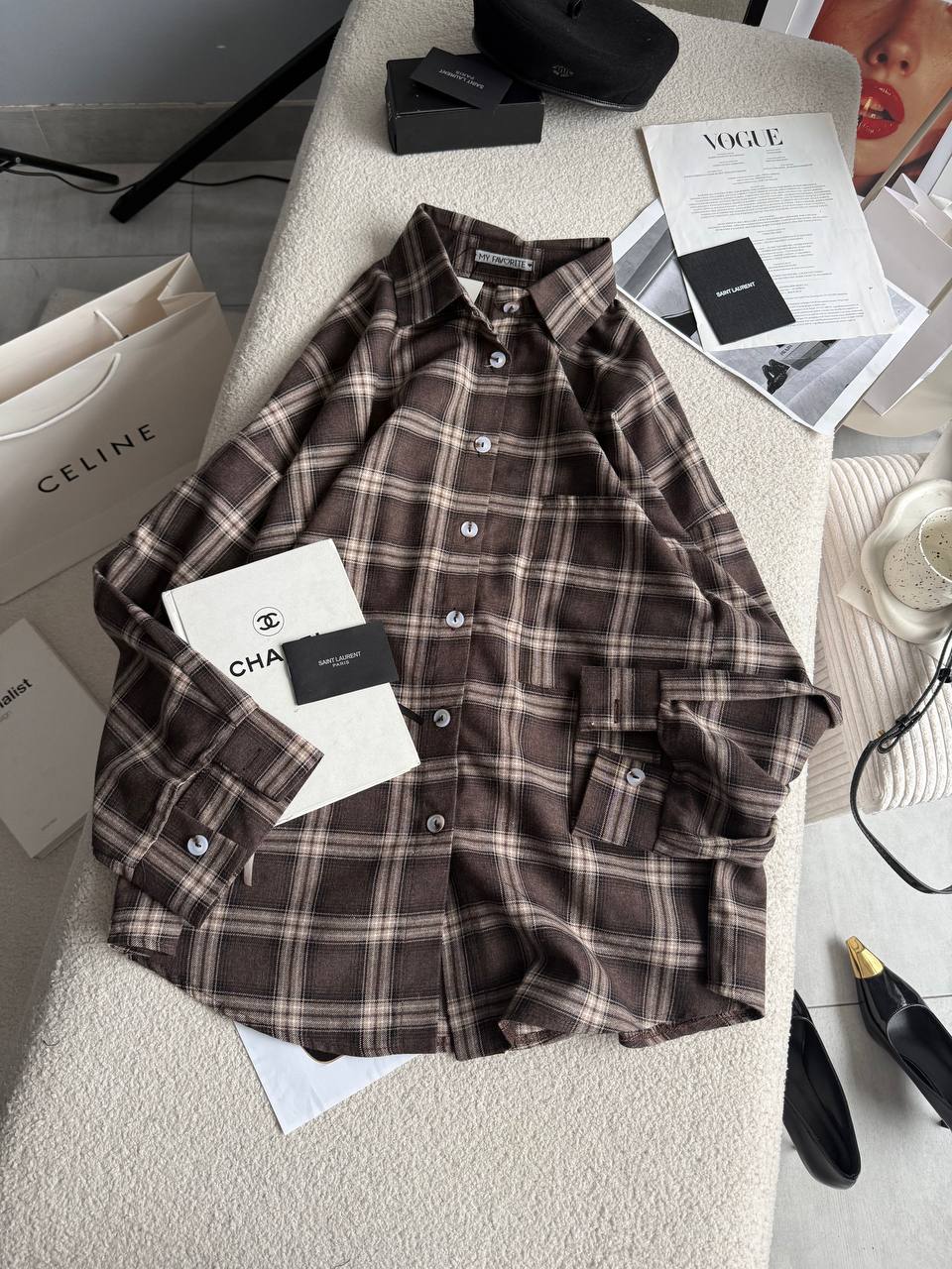 Батальна оверсайз сорочка в клітинку фланель 431 купити photo 2026 03 02 11 30 29