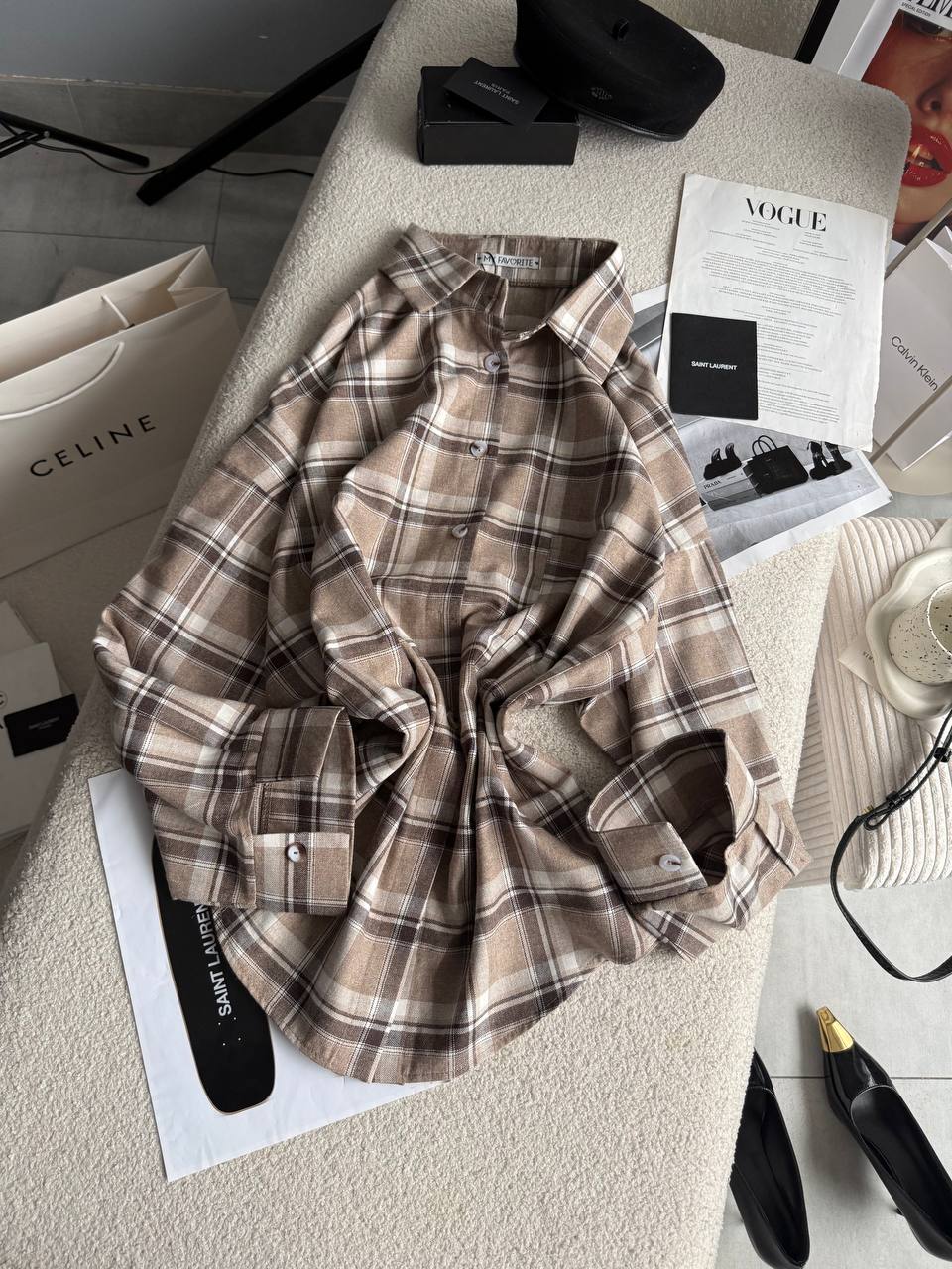 Батальна оверсайз сорочка в клітинку фланель 431 купити photo 2026 03 02 11 30 41