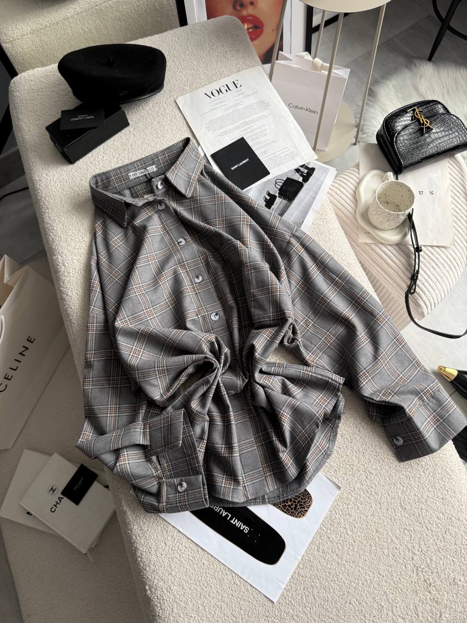 Батальна оверсайз сорочка в клітинку фланель 431 купити photo 2026 03 02 11 30 44