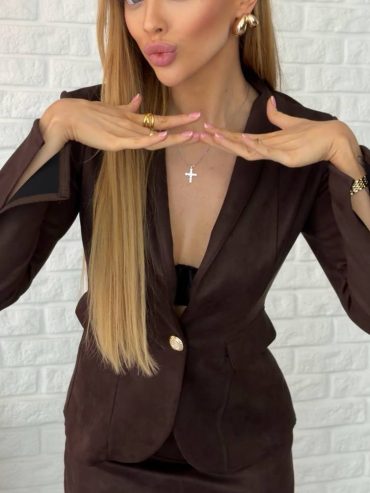 Замшевий костюм піджак спідниця міні 500 купити photo 2026 03 06 07 52 19