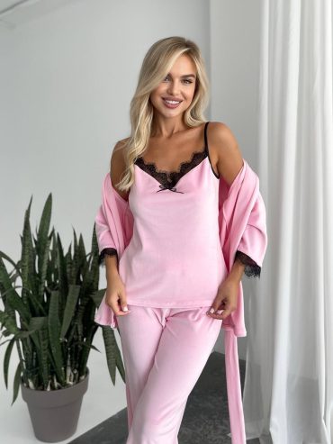 Велюровий костюм трійка майка штани кардиган 1677 купити photo 2026 03 06 14 10 39 2