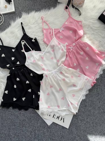 Шовкова піжамка майка шорти з мереживом 783 купити photo 2026 03 06 14 51 47