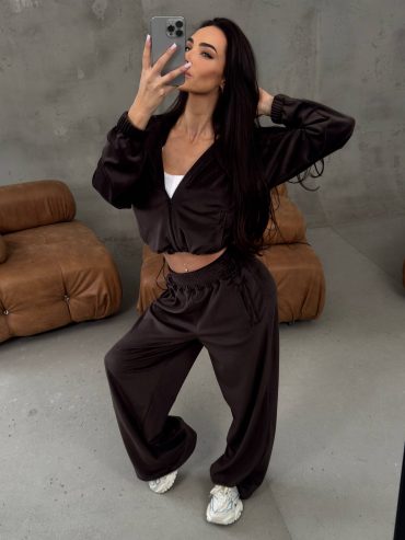 Велюровий костюм трійка кофта топ штани 1082 купити photo 2026 03 13 17 56 18