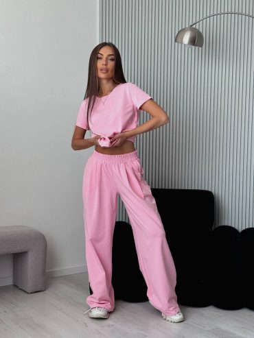 Трикотажний костюм палаццо футболка кулір 0131 купити photo 2026 03 18 19 30 35