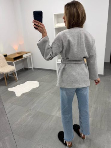 Весняне вкорочене кашемірове тренч пальто з поясом на підкладі 4287 купити photo 2026 03 18 19 46 46