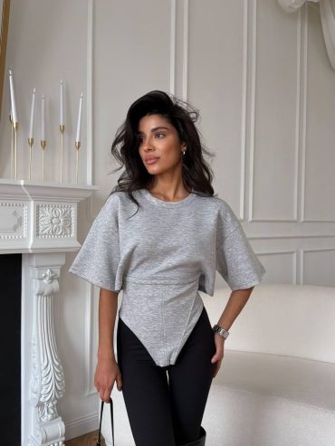 Футболка з імітацією корсету затяжки плічиками 578 купити photo 2026 03 18 19 49 53