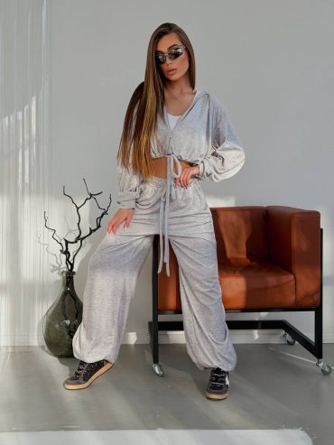 Велюровий костюм плюш з довгими зав'язками 1300 купити photo 2026 03 19 12 48 27