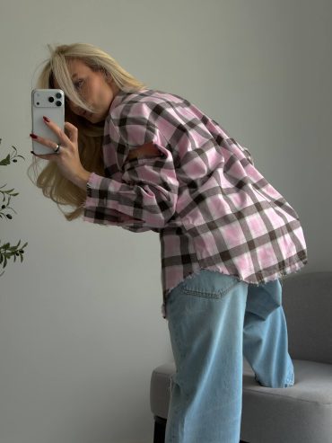 Сорочка імітація відірваних рукавів манжети низ корочки необроблені 2077 купити photo 2026 03 24 17 43 26