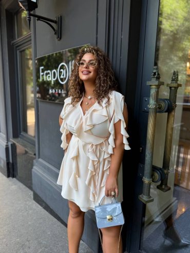 Сукня міні відкриті запах верх волани7095 купити photo 2026 03 24 17 54 07