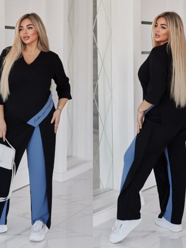 Костюм блуза імітація запах яскрава планка 318 купити photo 2026 03 24 18 37 18