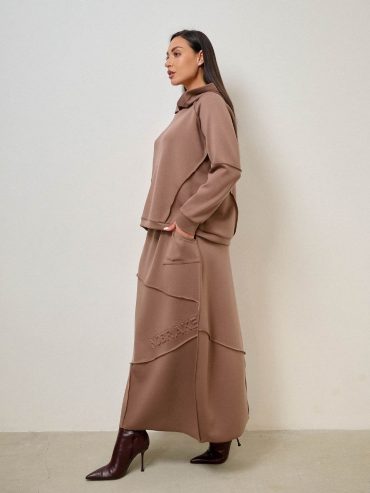 Костюм зі спідницею шви назовні тенсел No brakes 235 купити photo 2026 03 26 13 31 28