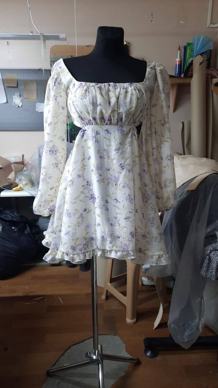 Квіткова сукня тенсел зав'язка спинка 0117 купити photo 2026 03 26 19 09 53