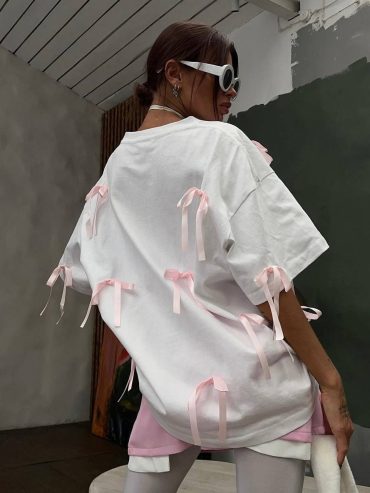 Біла футболка бантики кулір 030 купити photo 2026 03 26 19 11 31