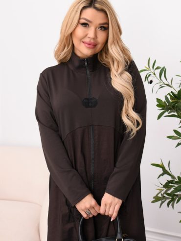 Довге трикотажне плаття спорт шик жатка плащівка 564 купити photo 2026 03 26 19 29 52 2