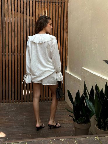 Костюм шорти блуза волани жатка 08 купити photo 2026 03 27 00 03 22