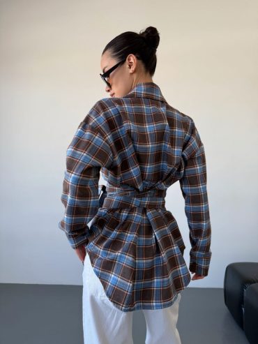 Подовжена сорочка з акцентом на талію пояс 821 купити photo 2026 03 27 00 13 43 2