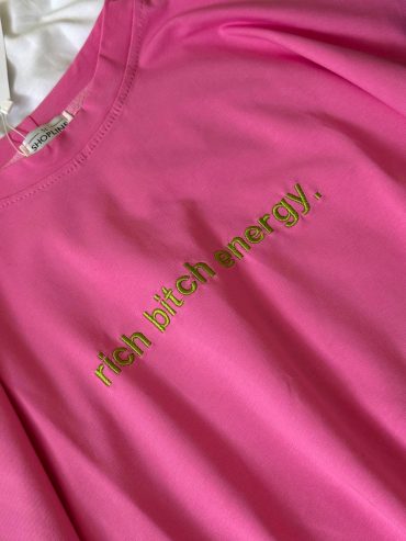 Футболка лаконічний напис з вишивкою 615 купити photo 2026 03 27 02 12 48