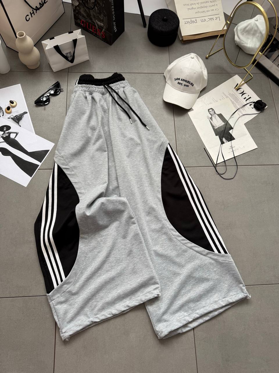 Трендові OVERSIZE штани низ на затяжках 1881 купити photo 2026 04 07 08 51 06