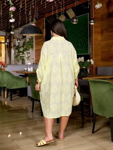 Сукня-сорочка з легкого котону із перфорацією 2035 купити photo 2026 04 08 01 08 13