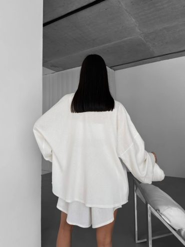 Оверсайз костюм льон шорти сорочка 1124 купити photo 2026 04 08 12 59 44