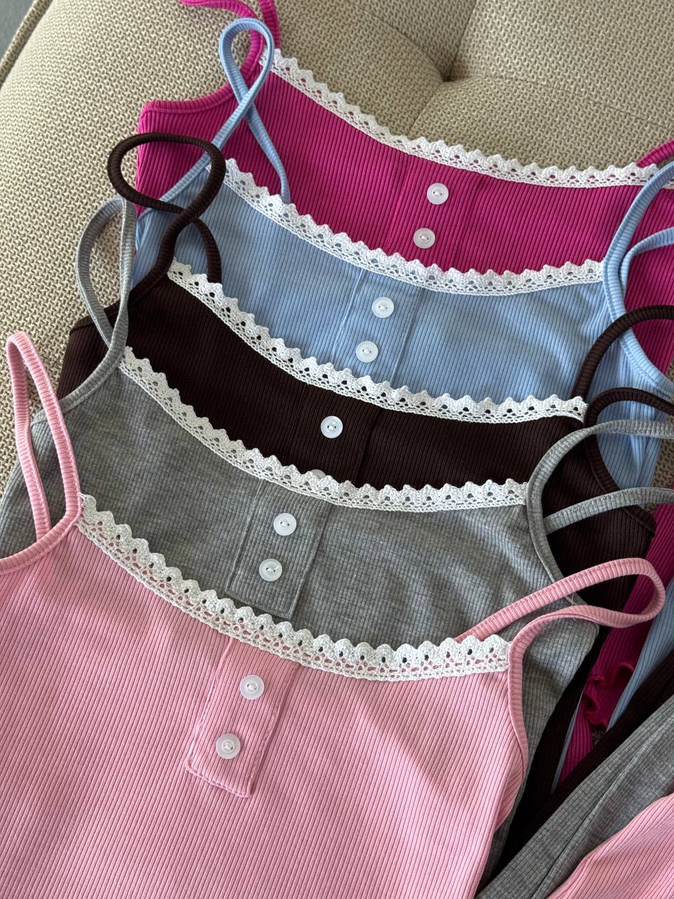 Домашній костюм піжама шорти майка в рубчик 1727 купити photo 2026 04 08 13 32 00