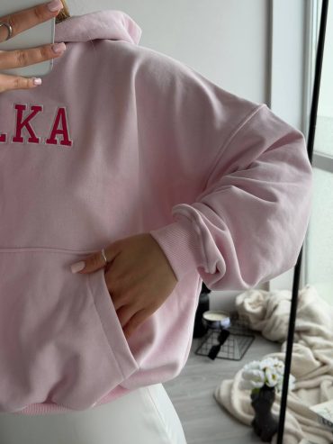 Ніжно-рожеве худі з вишивкою Bulka 452 купити photo 2026 04 24 14 13 59