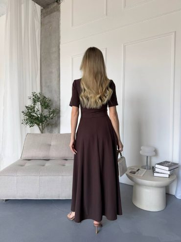 Довга лляна сукня з подвійною планкою на ґудзиках пояс 925 купити photo 2026 04 27 19 13 46