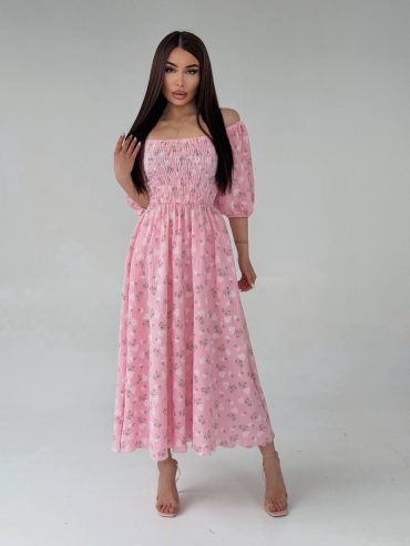 Муслінова сукня резиночки міді квітковий принт 1073 купити photo 2026 04 27 20 09 50