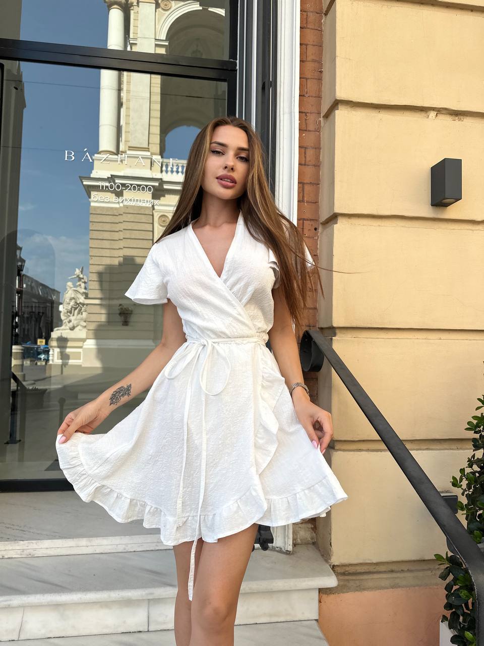 Сукня льон жатка запах 457 купити photo 2026 05 22 16 59 49