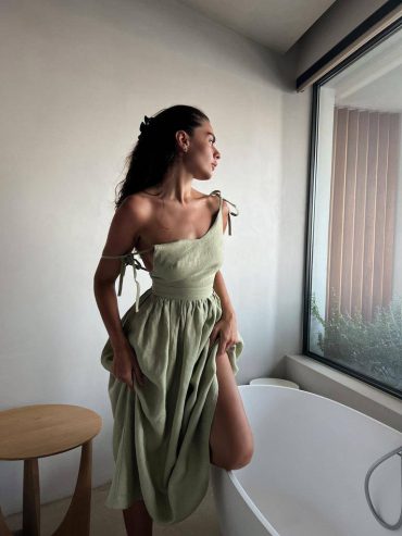 Лляна довга сукня відкрита спинка 7055 купити photo 2026 05 24 07 22 24