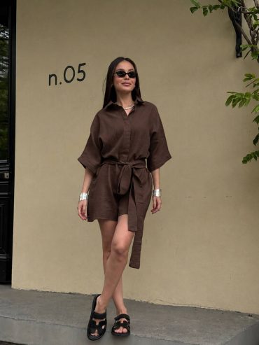 Мусліновий комбез шортами 1744 купити photo 2026 05 24 08 11 44